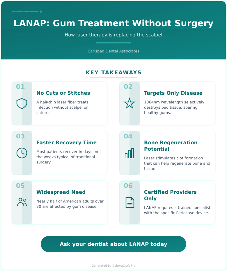 LANAP Laser Gum Treatment: No Cutting, No Stitches, and Why It’s Replacing the Scalpel